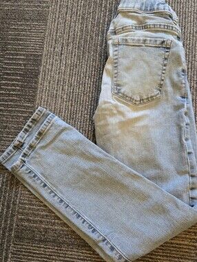 Old Navy Kids Slim Straight Blue Denim Jeans with Elastic Waist Adjuster